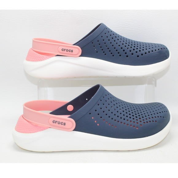 CROCS Shoes - Crocs LiteRide 360 Clogs Navy Pink Mens 7 Womens 9 Comfort Slip On Shoes
